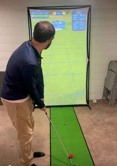 Guy Playing Chip Caddie